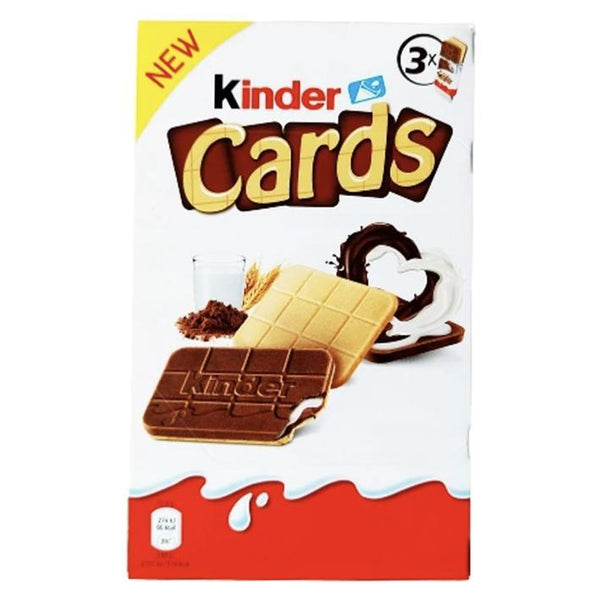 2x Kinder Cards Thin Cookies With Hazelnuts Cream Kosher 128g
