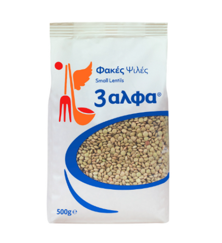 Greek Small Lentils (3alpha) 500g - Parthenon Foods