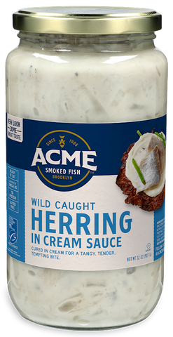 Herring Fillets in Cream Sauce (ACME) 32 oz - Parthenon Foods