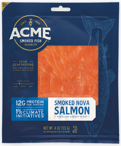 Smoked Nova Salmon (ACME) 4 oz - Parthenon Foods