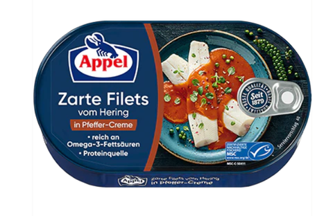 Herring Fillets in Pfeffer-Creme (Appel) 200g - Parthenon Foods