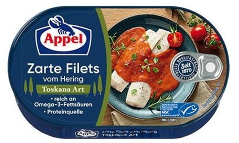 Herring Fillets in Toscana Sauce (Appel) 200g - Parthenon Foods