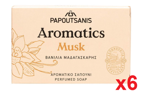 Aromatics Luxary Soap, Musk, CASE (6 x 100g) - Parthenon Foods