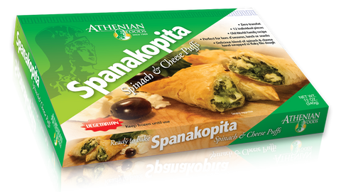 Spanakopita - Spinach and Cheese Puffs (Athenian Foods) 12 oz - Parthenon Foods