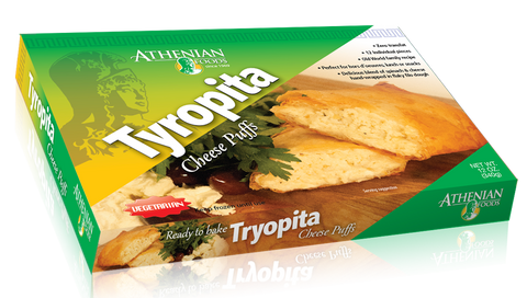 Tyropita - Cheese Puffs (Athenian Foods) 12 oz - Parthenon Foods