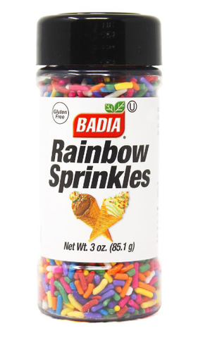 Rainbow Sprinkles (Badia) 3 oz - Parthenon Foods