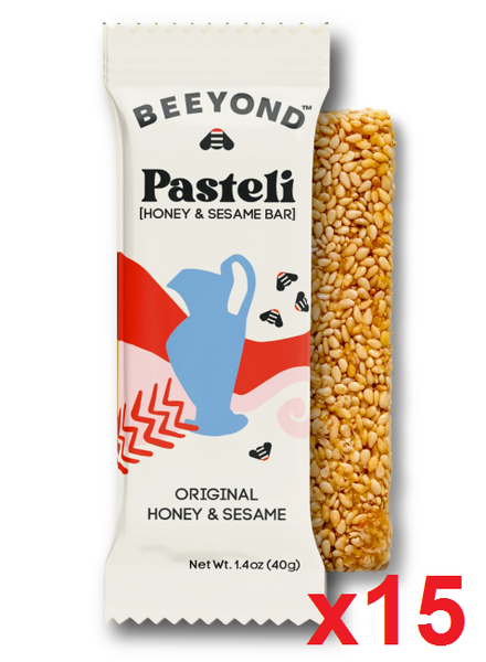 Pasteli - Soft Honey and Sesame Bar (Beeyond Snacks) CASE (15 x 40g ...