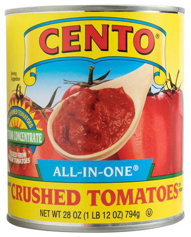 All-In-One Crushed Tomatoes (Cento) 28 oz - Parthenon Foods