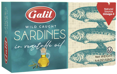 Sardines in Vegetable Oil (Galil) 4.4 oz - Parthenon Foods