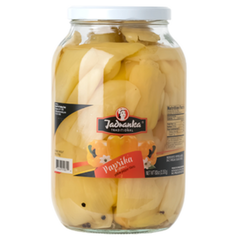 Yellow Pepper Fillets (Jadranka) 84.6 oz (2400g) - Parthenon Foods