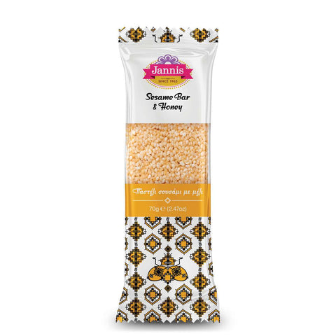 Sesame Bar & Honey (Jannis) 70g - Parthenon Foods