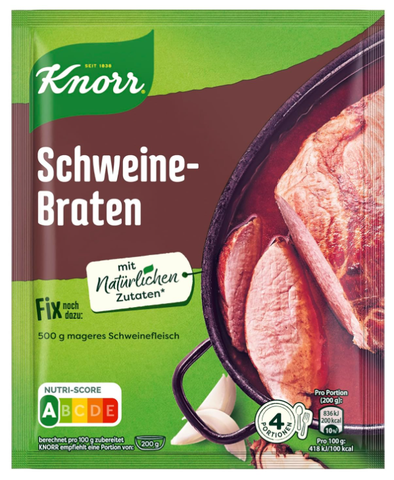 Knorr Schweinebraten Fix, Mix for Pork, 50g - Parthenon Foods