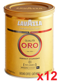 Ground Coffee 100 percent Arabica Qualita Oro (Lavazza), CASE 12x250g - Parthenon Foods