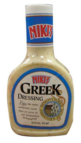 Niki's Greek Salad Dressing 16 oz - Parthenon Foods