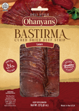 Bastirma-Cured dried beef SLICED Strips, approx. 0.5lb - Parthenon Foods