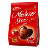 Honey Heart - Cherry, Chocolate Coated Filled Honey Cakes (Pionir) 150g