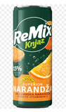 Knjaz Milos ReMix Orange Soft Drink, .33L Can - Parthenon Foods