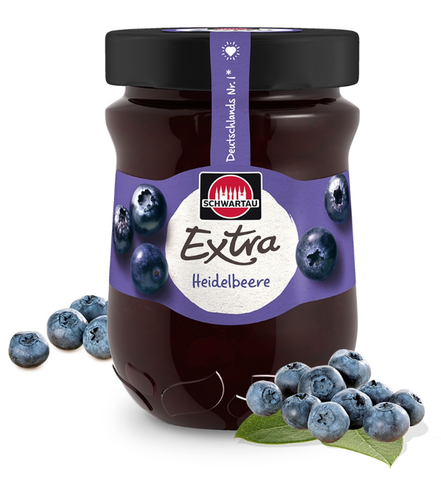 Schwartau Extra Heidelbeere, Blueberry 12oz(340g) - Parthenon Foods