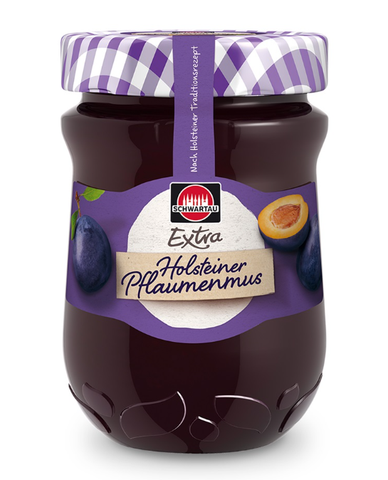 Schwartau Extra Plum Jam, 330g - Parthenon Foods