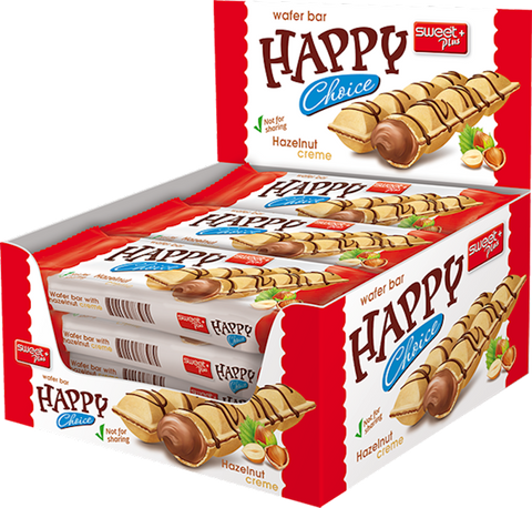 Happy Choice Wafer Bar (Sweet Plus) CASE (12 x 45g) - Parthenon Foods