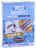 Wild Anchovies in Olive Oil (Trata) 100g - Parthenon Foods