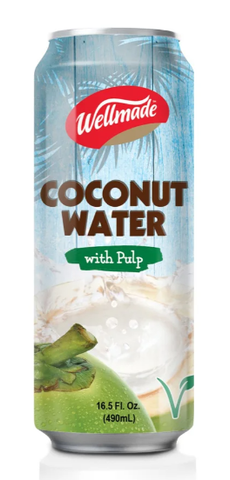 Coconut Water with Pulp (Wellmade) 16.5 oz - Parthenon Foods