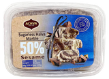 Sugarless Sesame Halva, Marble (ACHVA) 10.6 oz - Parthenon Foods