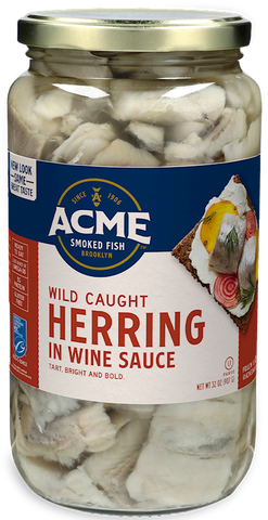 Herring Fillets in Wine Sauce (ACME) 32 oz - Parthenon Foods