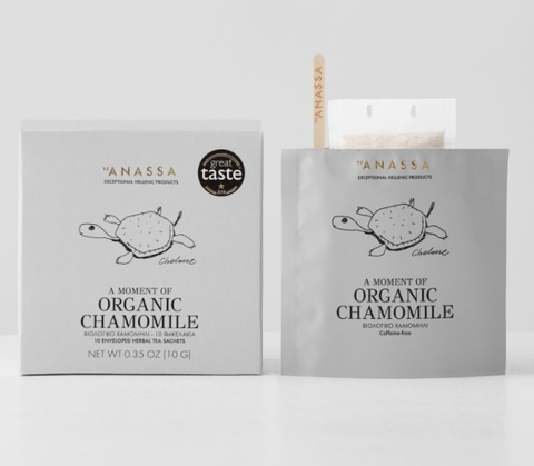 Organic Chamomile Enveloped Tea Bags (Anassa) 10g