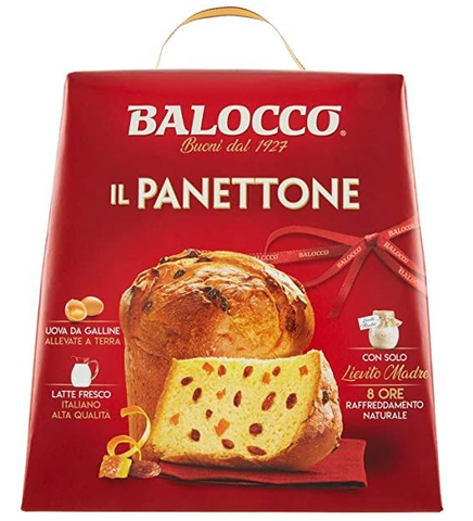 Panettone Classico (Balocco) Red Box, 1000g (2lb 3oz) – Parthenon Foods