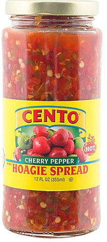 Hot Cherry Pepper Hoagie Spread (Cento) 12 oz - Parthenon Foods