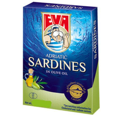 Eva Sardines in Olive Oil, 100g (3.5 oz) - Parthenon Foods