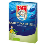 Eva Tuna Fillets in OLIVE OIL, 3.5 oz (100g) - Parthenon Foods