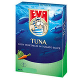 Eva Tuna Fillets with Vegetables in Tomato Sauce, 3.5 oz (100g) - Parthenon Foods