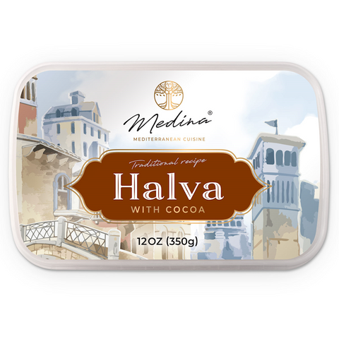 Halva with Cocoa (Medina) 12 oz (350g) - Parthenon Foods