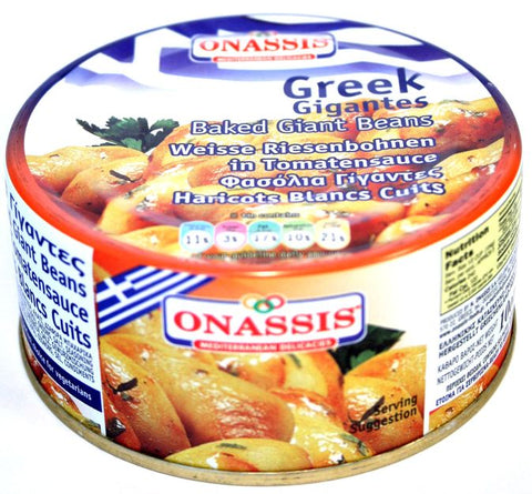 Baked Giant Beans in Sauce (Onassis) 280g Can - Parthenon Foods