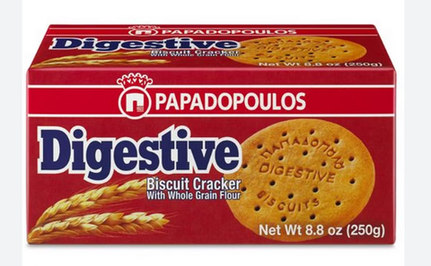 Digestive Biscuit Cracker (Papadopoulos) 250g - Parthenon Foods