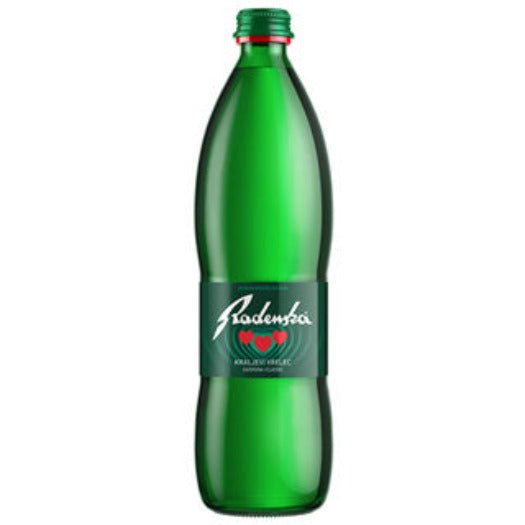 Radenska Natural Sparkling Mineral Water, 750 ml GLASS – Parthenon Foods