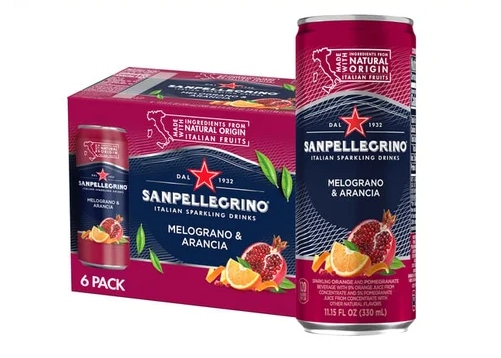 San Pellegrino Pomegranate & Orange 6 pack, 11.15 oz CANS – Parthenon Foods