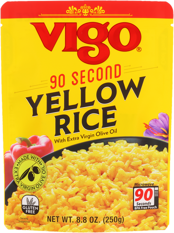 Vigo 90 Second Yellow Rice, 8.8 oz - Parthenon Foods