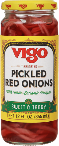 Pickled Red Onions (Vigo) 12 oz - Parthenon Foods