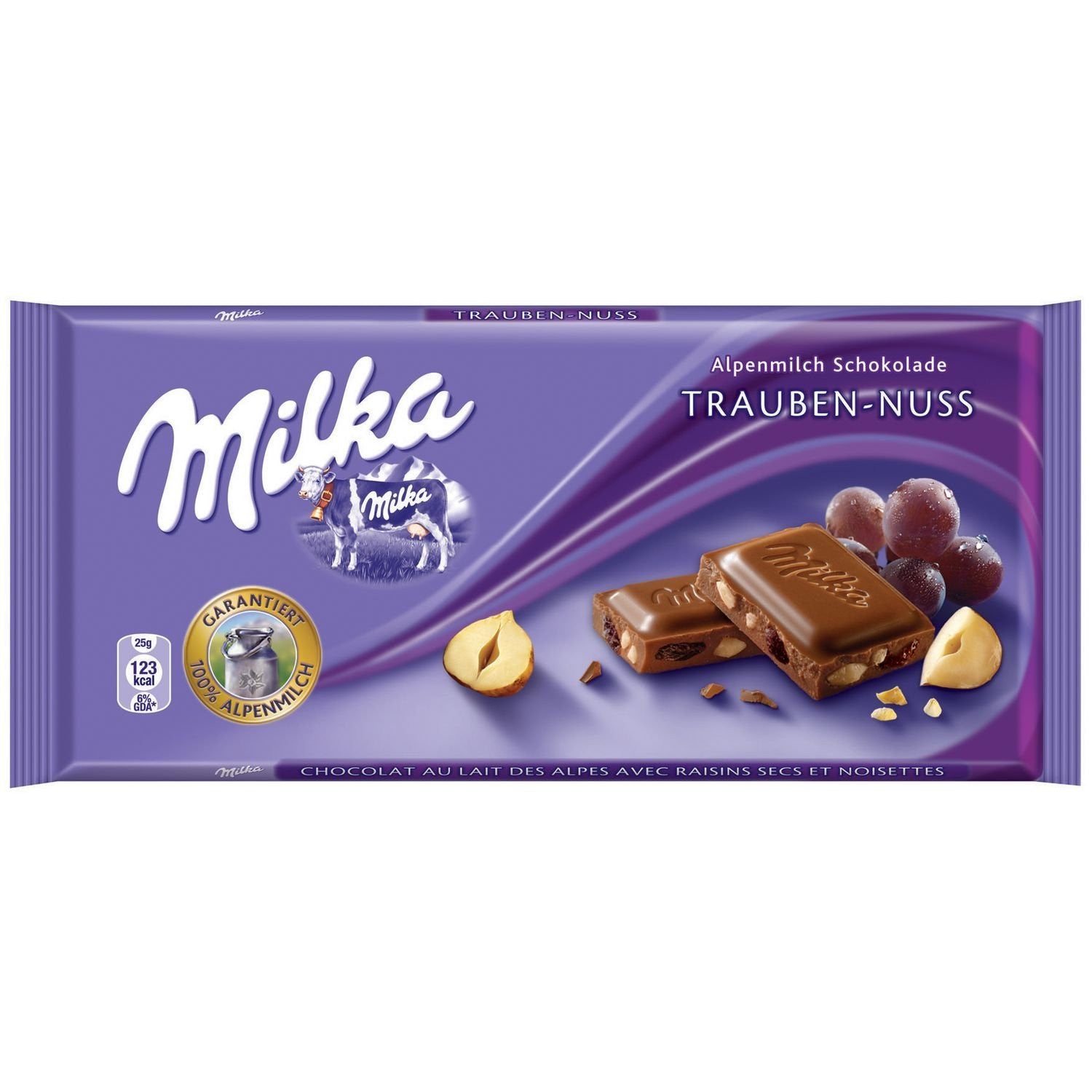 Milka Raisins & Hazelnuts Chocolate - Piccantino Online Shop