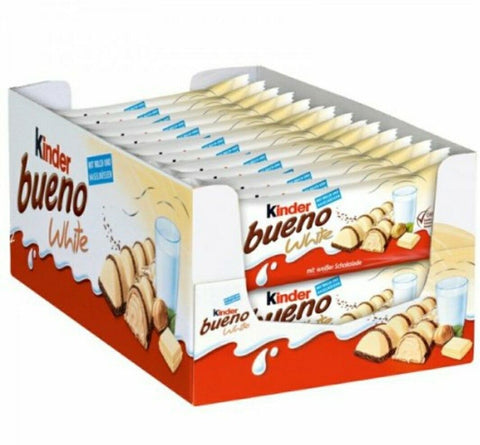 Bueno Bars with White Chocolate and Hazelnut Cream, 39 g